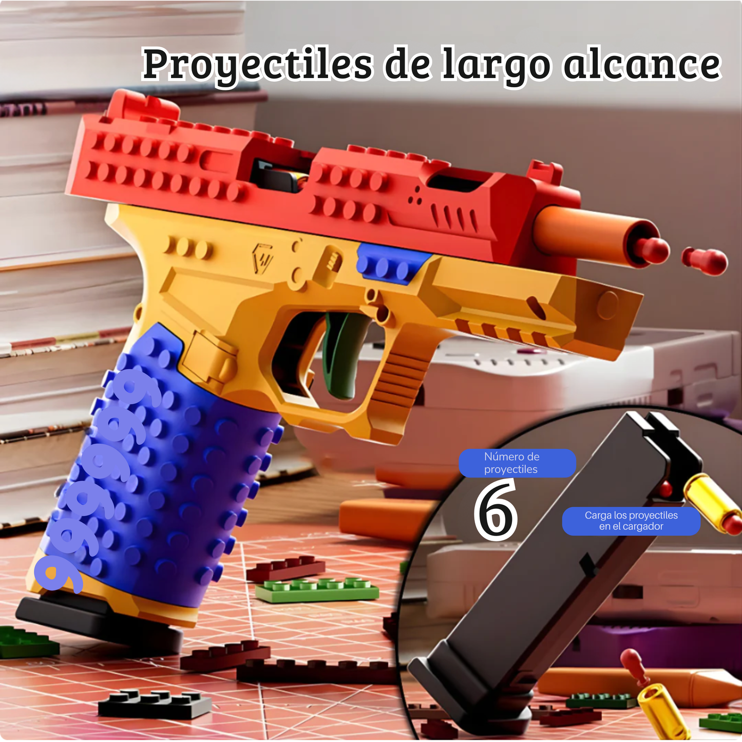 BLASTERSHOCK™ Pistola de Bloques - Bláster